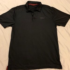 Black Tesla Tech Polo
